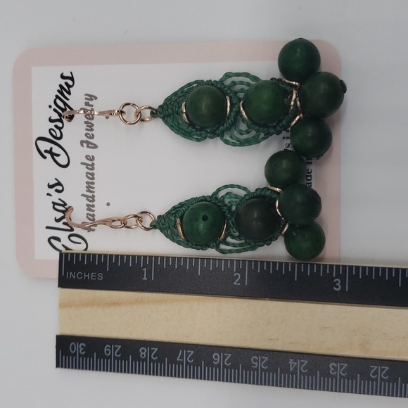 1291- Macrame With Acai Beads Handmade Eco-friendly NWT - Picture 3 of 3